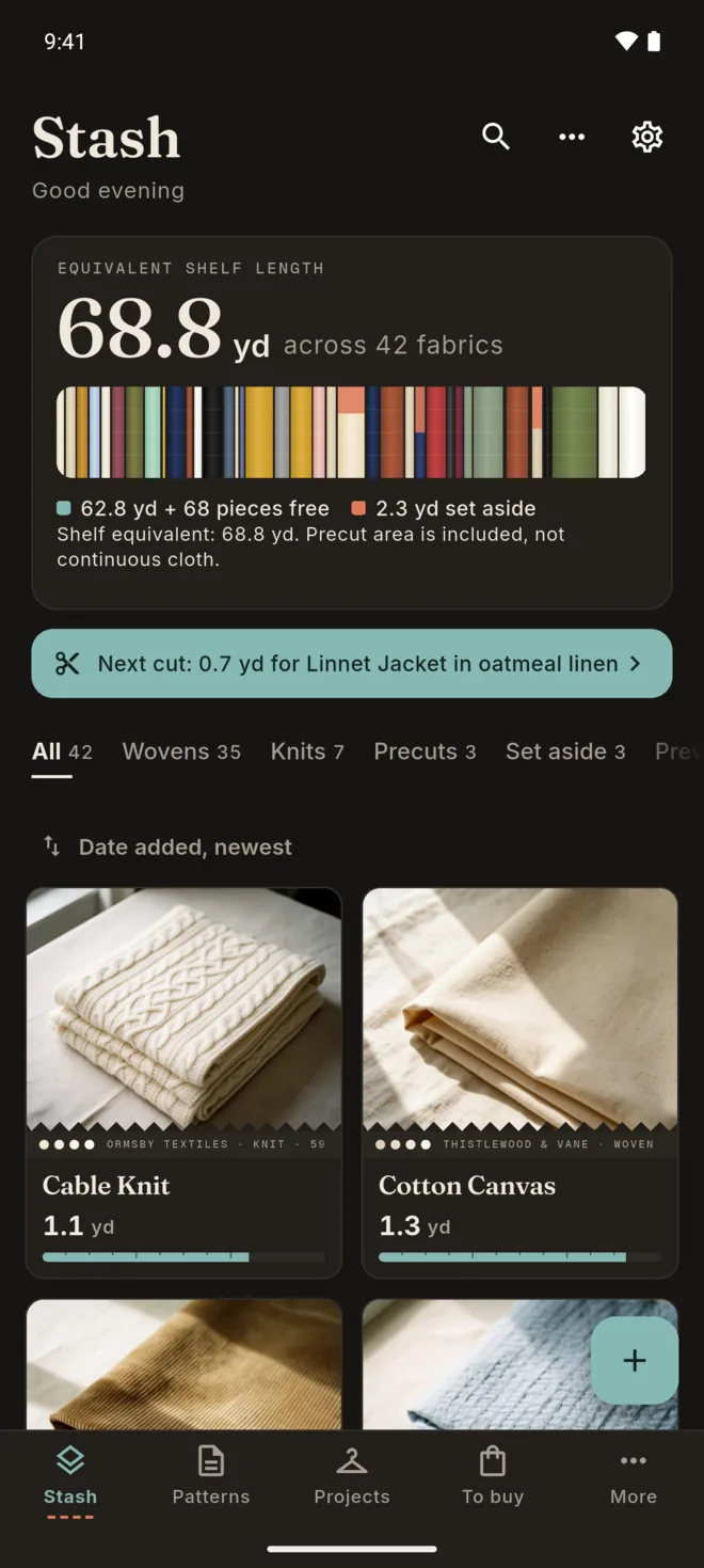Android: the stash in the dark theme
